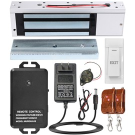 Access Control System with Remote Control – 1200lbs Magnetic Door Lock Kit, 12V Fail Safe NC Mode, Secure & Easy DIY Installation for Smart Home Entry, Works with Wooden & Metal Doors