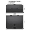 Vanulee File Organiser Box File Folder,13 Pockets Document Organiser Concertina