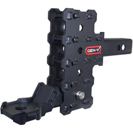 GEN-Y GH-13154X Phantom-X 4 Position Adjustable 4.5" Offset Drop Hitch with GH-13051X Platinum Ball Mount for 2" Receiver - 7,000 LB Towing Capacity - 700 LB Tongue Weight