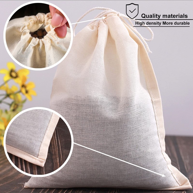 FTONOM5 2 Pack Large Cheese Cloth Bags for Straining -