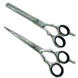 5.5" PRO JAPANESE HAIR STYLING HAIR DRESSING THINNING SHEAR SCISSOR TIJEARS SET