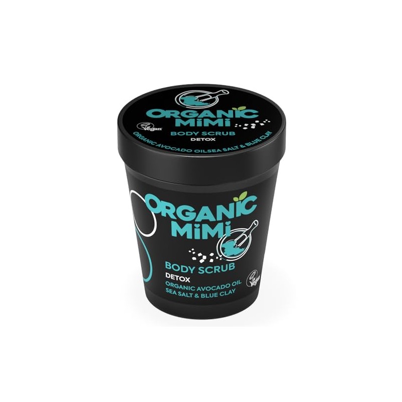 Körperpeeling Detox Meersalz & Lehm Blau, 280 g