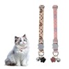 2 PCS Adjustable Cat Collar with Bell, Soft and Durable