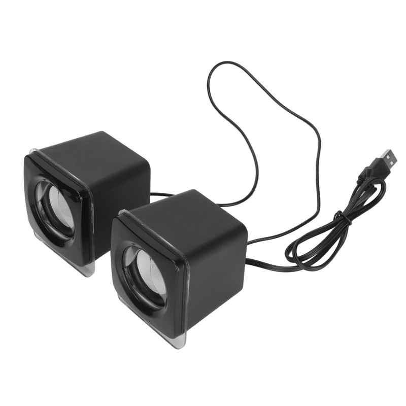 1 Pair Mini USB2.0 Speaker Computer Laptop Desktop Wired Stereo