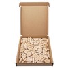 SKIR'CO (100 pcs) Wooden Dowels 6 x 20 mm, Grooved