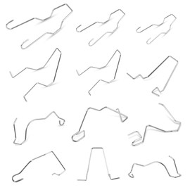 12Pcs Bulb Retaining Spring Clips, Universal Car Headlight Clamp Headlamp Dip Dipped Beam Bulb Hoder for H1 H3 H4 H7