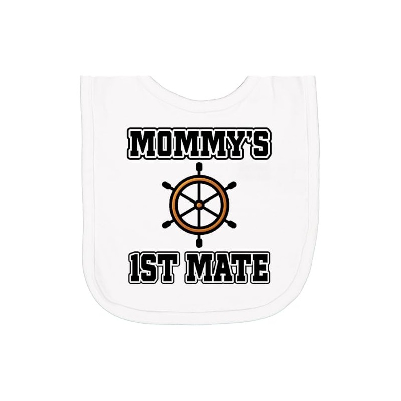 inktastic Mommy 1st Mate Sailing Outfit Newborn Bib White 3a46b