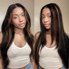 AMIRTY Ombre Straight Lace Front Wig Human Hair Pre Plucked