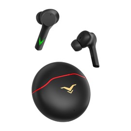 Harmoflow True Wireless Earbuds, Ear Buds with Deep Bass, 40H Long Playtime, Ultra Low Latency, Music/Gaming Mode in Ear Earphone with Mic for Phone Tablet Sports Workout, Black