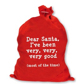 Christmas Santa Sack - I've Been Very Good - 60x50 cm