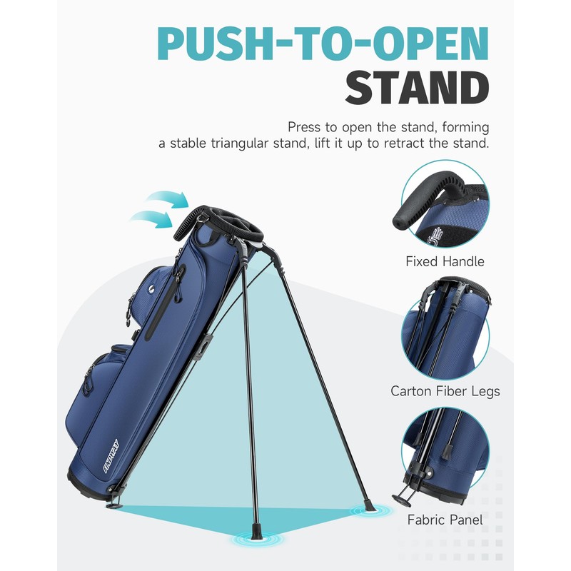 Findway Small Golf Bag Lightweight Pitch and Putt Golf Bag