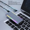 M.2 Nvme PCIE NGFF SSD Enclosure RGB Breathing Light 10Gbps