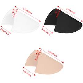 9 Pairs Shoulder Pads Sewing Set-in Shoulder Pads Foam Pads for Blazer T-Shirt Clothes 3 Color