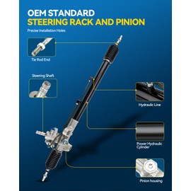 PHILTOP 26-2720 Rack and Pinion Steering Assembly For TSX 2004 2005 2006 2007 2008, 53010SDAA01 Power Steering Rack and Pinion Assembly