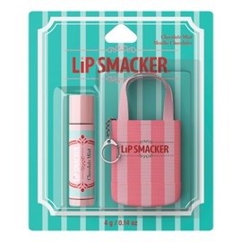 Lip Smacker Escapada Navideña Bálsamo Labial + Mini Llavero de Bolso, Cuidado Labial Hidratante, Divertido Regalo Coleccionable y Relleno de Calcetinero - Sabor a Menta y Chocolate