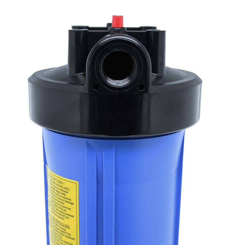 20" Neo-Pure Black/Blue Filter Housing Blue Sump/Black Cap with Pressure