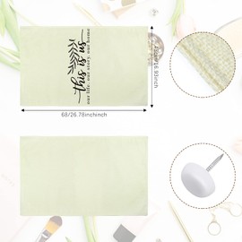 Tatuo 2 Pieces Recliner Headrest Protector Couch Headrest Covers with Inspirational Words Chair Sofa Slipcover for Furniture Home Decoration, 26.77 x 16.93 Inch(Elegant Style)