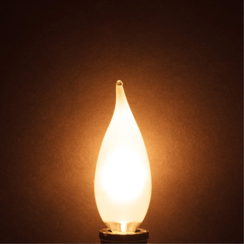Simba Lighting Candelabra Flame Tip Frosted CA10 25W E12 Base