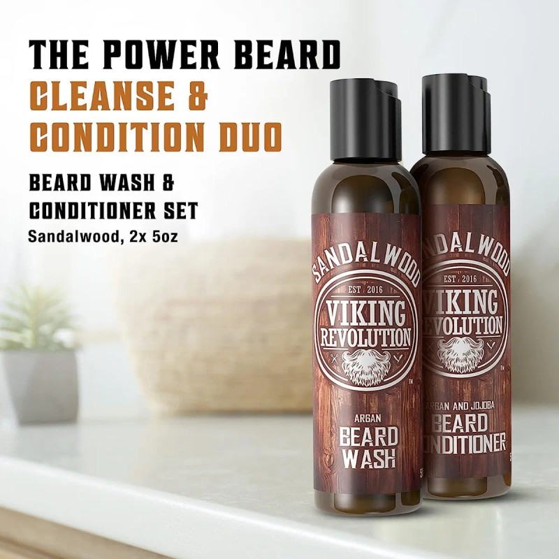 Viking Revolution Acondicionador Y Champú Para Barba Argán