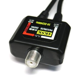 SSA x TIMELY TV-SEPARATOR-8K Terrestrial Digital (UHF) & CS/BS Antenna, 4K 8K Compatible, Total Length: Approx. 11.0 inches (28 cm), Equipped with 2 Output Cables