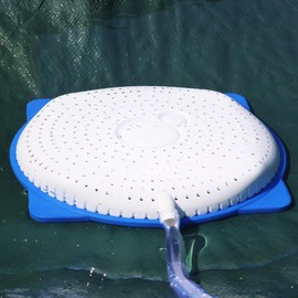 Aqua Select Cover Siphon for Winter Pool Cover | Above Ground Swimming Pool Siphon Pump | Drain Siphon Hose | No Electricity Required | Porous Drain to Remove Maximum Water Amount | White