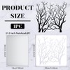 FINGERINSPIRE Tree Stencil with Branches 11.8x11.8inch Reusable Tree Drawing Stencil