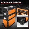 Auto Dynasty Stackable Tool Box 3-Tier Tool Separate Organizer Rolling