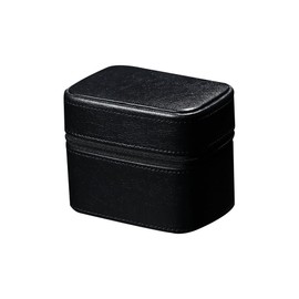 Whatna Genuine Leather Watch Case, 2 Pieces, Wristwatch, Storage Box, For Interia, Square, High-grade, Thick Leather, Waterproof, Shockproof, Mini Jewelry Box, Ring Storage Case, Carrying Case, For