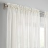 Eclipse Emina Crushed Sheer Voile Window Curtain Panel, Rod Pocket