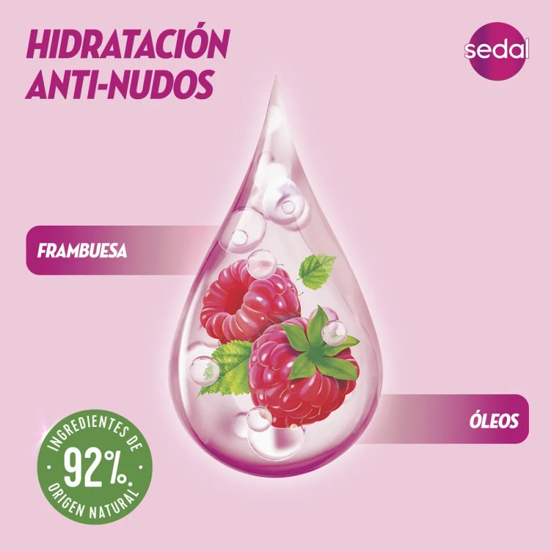 Crema Peinar Sedal Recarga Natural Anti Nudos 300ml