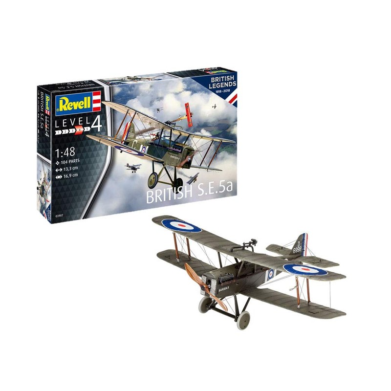 Revell 03907 Legends: British S.E.5a, Multi Colour