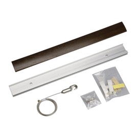 Fukui Metal Craft Picture Rail RAILSUNCOLORS B Set, Woodgrain Brown, 11.8 inches (30 cm) RC30B-2