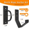 Mibcocny Battle Rope Anchor Kit Wall Mount, Set With Workout