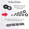 wugongshan 340 Pcs Internal Tooth Starlock Locking Washers, Push On