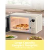 COMFEE Retro Ovens, Small 9 Preset Programs, 0.9 cu.ft Countertop