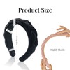 Dresyu Braided Headbands Velvet Headband for Women Soft Twisted Hair