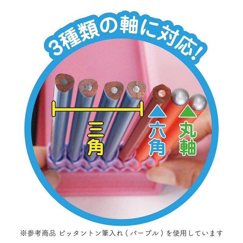 Kutsuwa CH212LB, Pen Case, Pencil Holder, Pittanton, 2-Door, Light Blue