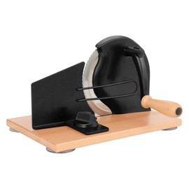 CAWIU Manual Bread Slicer with Hand Crank- Adjustable Thickness Bread Cutter for Even Slices, Perfect for Homemade Sourdough, Sandwich, and More, Black