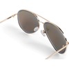styleBREAKER Unisex Pilot Sunglasses with Polished Edge, Mirrored Polycarbonate Lenses