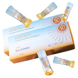 60PCS Mini Sunscreen SPF50+ PA+++ - Travel Size Sunscreen Bulk for Face & Body, Lightweight & Non-Greasy, Water-Resistant, Perfect for Summer Party & Thank You Gifts