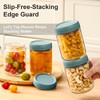 NETANY 6-pack 16oz Glass jars with Airtight Lids, Overnight Oats