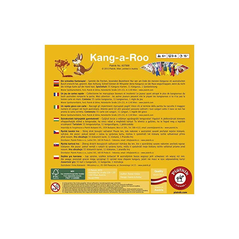 Piatnik 6079 "Kang-a-Roo Card Game
