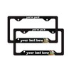 2 Pack Funny Cowboy Frog License Plate Frames, Stainless Steel