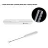 Reusable Glass Straws Set, Clear Glass Drinking Tubes Including 5*Short