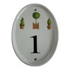 HNP Ceramic Topiary house number - weather proof - easy