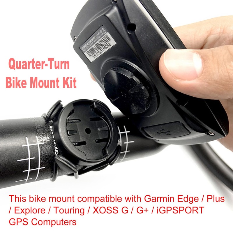 Paifeancodill 2 Sets Quarter-Turn Bike Mount Kit Compatible with Garmin
