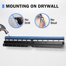 XINLEI No Stud TV Wall Mount, Drywall Studless TV Hanger for Most 32-75 inch Flat Screen TVs, Holds up to 100lbs, No Stud, No Drill, No Anchors, Easy Install (MF81M)