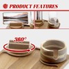 Couch Arm Table, Acacia Wood Sofa Arm Tray Clip on