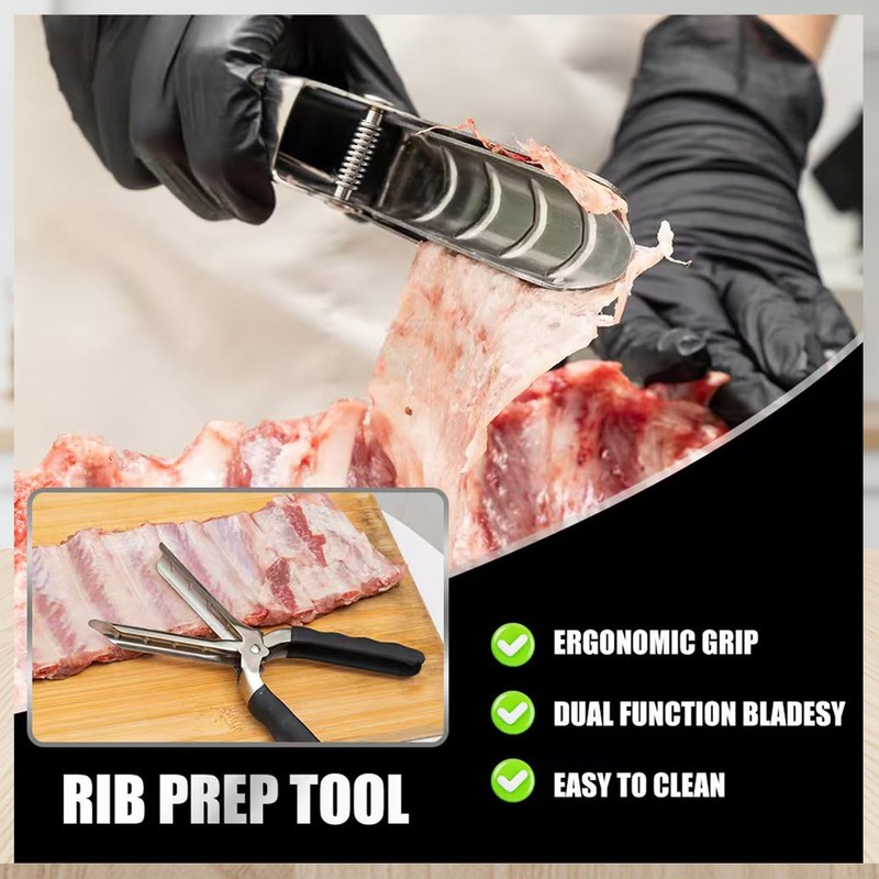 Zivyes Rib Membrane Removal Tool, 304 Stainless Steel Rib Prep