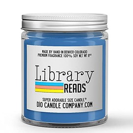 Library Reads Candle (8oz) Books and Tea Scented Soy